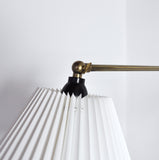 Danish Brass Swing Arm Wall Lamp, 1950s