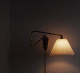 Danish Brass Swing Arm Wall Lamp, 1950s