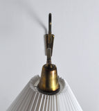 Danish Brass Swing Arm Wall Lamp, 1950s