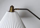 Danish Brass Swing Arm Wall Lamp, 1950s