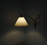 Danish Brass Swing Arm Wall Lamp, 1950s