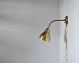 Danish Modern Brass Wall Lamp in the Style of Vilhelm Lauritzen, 1960s