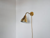 Danish Modern Brass Wall Lamp in the Style of Vilhelm Lauritzen, 1960s
