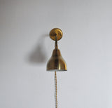 Danish Modern Brass Wall Lamp in the Style of Vilhelm Lauritzen, 1960s