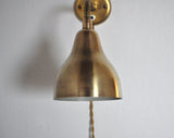 Danish Modern Brass Wall Lamp in the Style of Vilhelm Lauritzen, 1960s