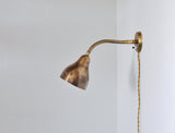 Danish Modern Brass Wall Lamp in the Style of Vilhelm Lauritzen, 1960s