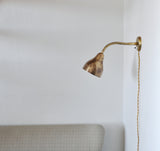 Danish Modern Brass Wall Lamp in the Style of Vilhelm Lauritzen, 1960s