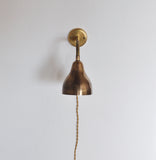 Danish Modern Brass Wall Lamp in the Style of Vilhelm Lauritzen, 1960s