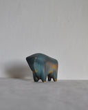 Danish abstract ceramic bull figurine by Børge Jørgensen