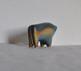 Danish abstract ceramic bull figurine by Børge Jørgensen