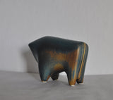 Danish abstract ceramic bull figurine by Børge Jørgensen
