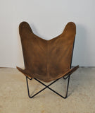 Brown Suede Leather Butterfly Chair by Jorge Ferrari-Hardoy, Juan Kurchann & Antonio Bonet, 1938