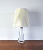 Scandinavian Modern White Glass Table Lamp by Carl Fagerlund for Orrefors