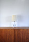 Scandinavian Modern White Glass Table Lamp by Carl Fagerlund for Orrefors