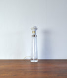 Scandinavian Modern White Glass Table Lamp by Carl Fagerlund for Orrefors