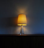 Scandinavian Modern White Glass Table Lamp by Carl Fagerlund for Orrefors