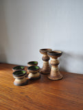 Scandinavian modern Ceramic candlesticks from Denmark