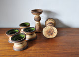Scandinavian modern Ceramic candlesticks from Denmark