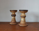 Scandinavian modern Ceramic candlesticks from Denmark