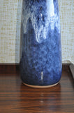 Glazed ceramic table lamp from Valholm, Denmark