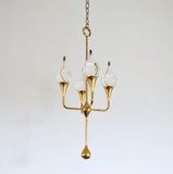 Clear Drops oil lamp candelabra by Freddie Andersen, Denmark