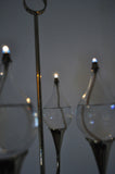 Clear Drops oil lamp candelabra by Freddie Andersen, Denmark