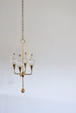 Clear Drops oil lamp candelabra by Freddie Andersen, Denmark