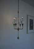 Clear Drops oil lamp candelabra by Freddie Andersen, Denmark