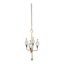 Clear Drops oil lamp candelabra by Freddie Andersen, Denmark