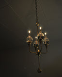 Clear Drops oil lamp candelabra by Freddie Andersen, Denmark