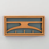 Oak coat rack by Adam Hoff & Poul Østergaard for Virum Møbelsnedkeri, 1950s