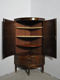 Danish Mid-Century Corner Cupboard in Mahogany, Denmark 1960s