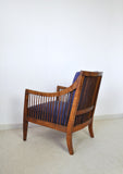 Antique 19th Century Danish Walnut Bergère Chair