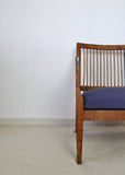 Antique 19th Century Danish Walnut Bergère Chair