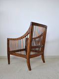 Antique 19th Century Danish Walnut Bergère Chair