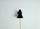 Scandinavian Modern Danish wall lamp with adjustable brass arm