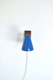 Danish Mid-Century Modern Wall Lamp with Adjustable Brass Arm