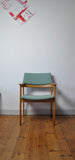 Danish Modern Armchair in solid oak with new upholstery, 1960s