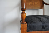 Elegant classic Danish Empire Armchair in mahogany with inlays