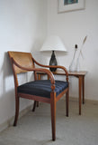 Elegant classic Danish Empire Armchair in mahogany with inlays
