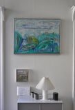 Danish contemporary painting "Landscape", oil on canvas by Mette Birckner