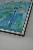 Danish contemporary painting "Landscape", oil on canvas by Mette Birckner