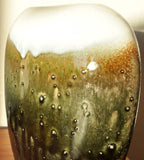 Danish multicoloured ceramic vase with glossy glazing