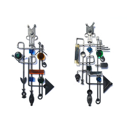Wall sculptures in metal