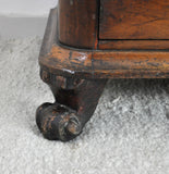 19th Century Danish Walnut Commode or Chest of Drawers Featuring Lions Paw Feet