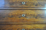 19th Century Danish Walnut Commode or Chest of Drawers Featuring Lions Paw Feet