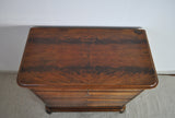 19th Century Danish Walnut Commode or Chest of Drawers Featuring Lions Paw Feet