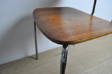 Danish dining chair by Duba, Teak and chromed steel