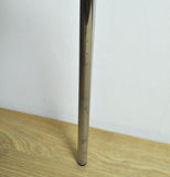 Danish dining chair by Duba, Teak and chromed steel