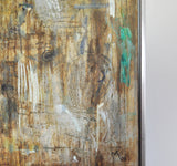 Abstract contemporary Danish painting by Mette Birckner